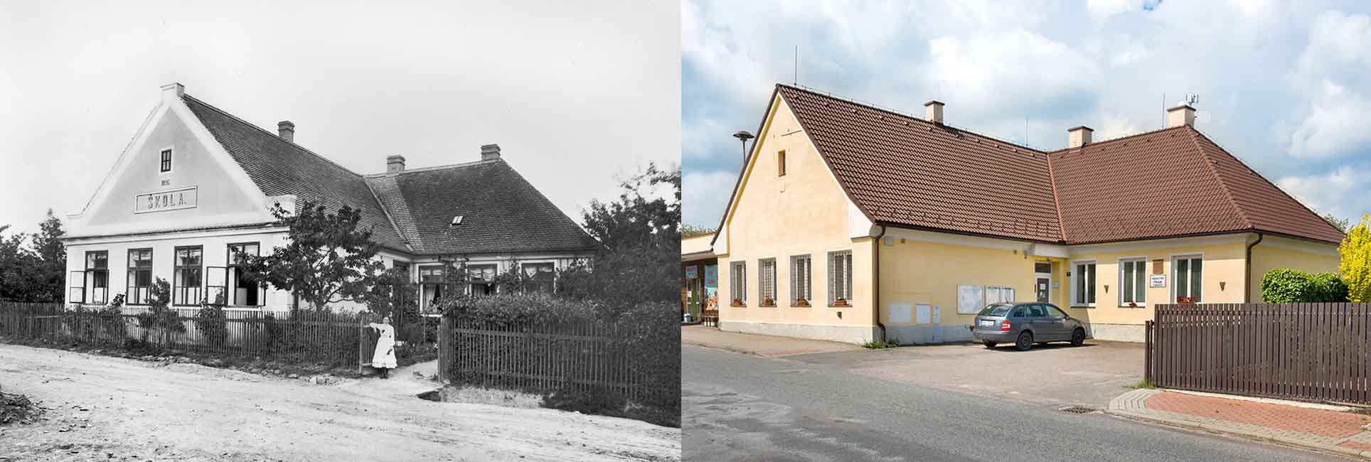 Jankovice, obecná škola, postavena 1896